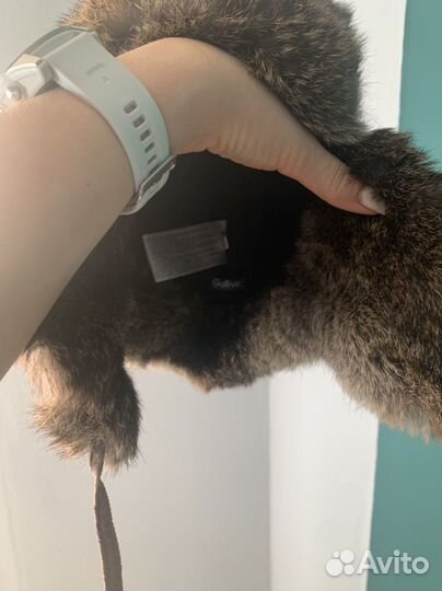 Шапка ушанка из кролика для мальчика