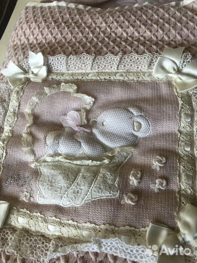 Конверт на выписку для девочки теплый.Италия