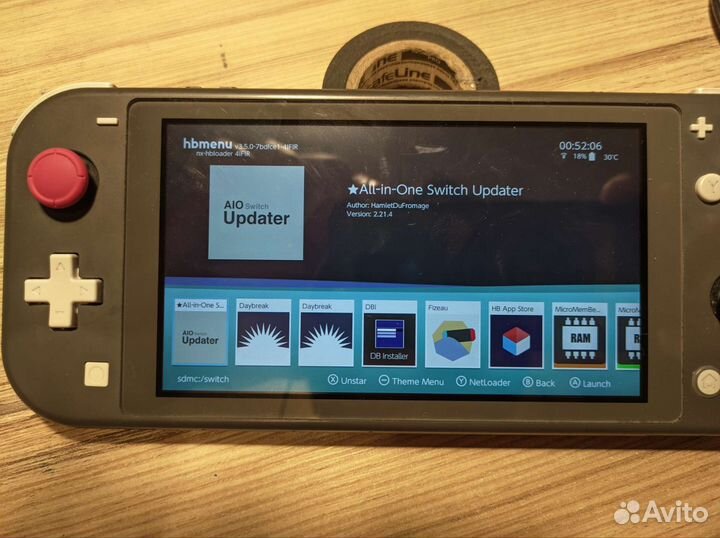 Nintendo switch lite прошитый чип hwfly 128gb