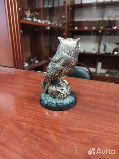 Сова статуэтка бронза