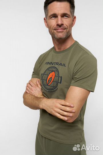 Футболка Finntrail Steak 6705 Khaki (S)