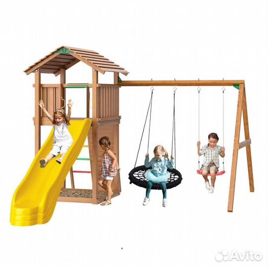 Детская деревянная площадка Jungle Gym JC8 