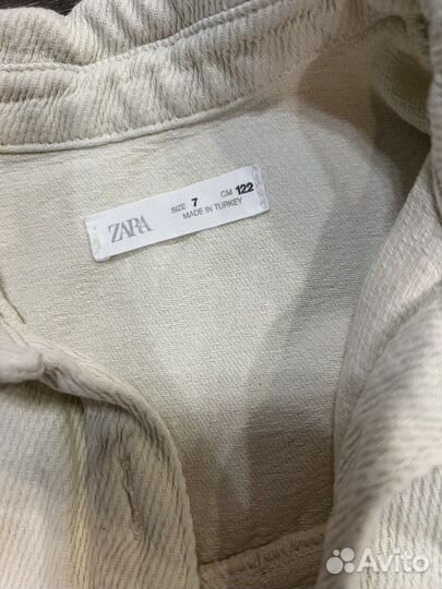 Рубашка Zara на девочку 7 лет