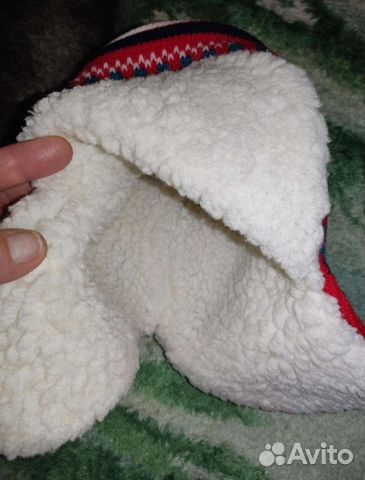 Новая.Натурал.овчина Глубокая тёплая шапка.Унисекс