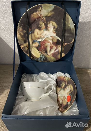 Чашка, блюдце, десертная тарелка. Фарфор. Bristol