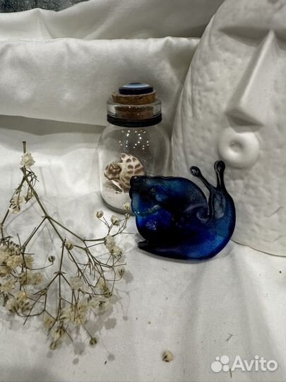 Брошь улитка