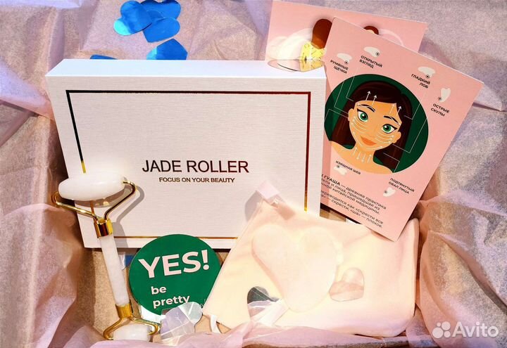 Гуаша скребок/Роллер- массажер для лица ухода за к