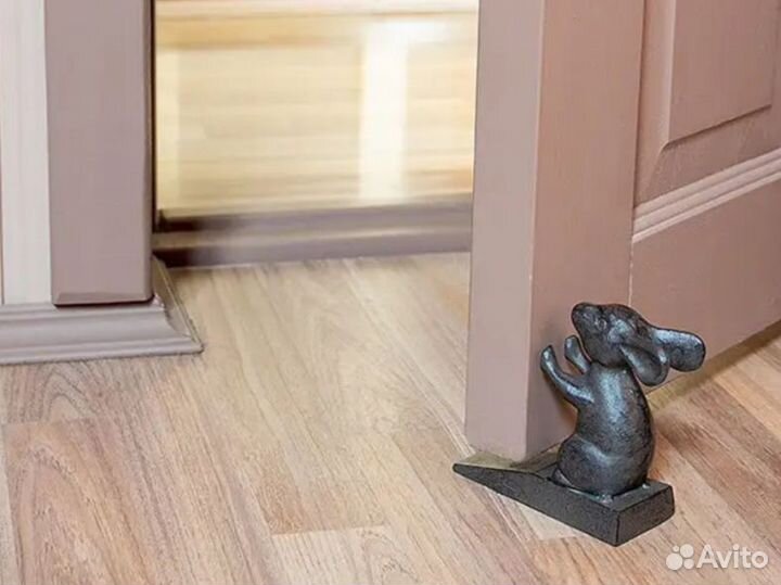 Чугунный стопер упор для двери мышь