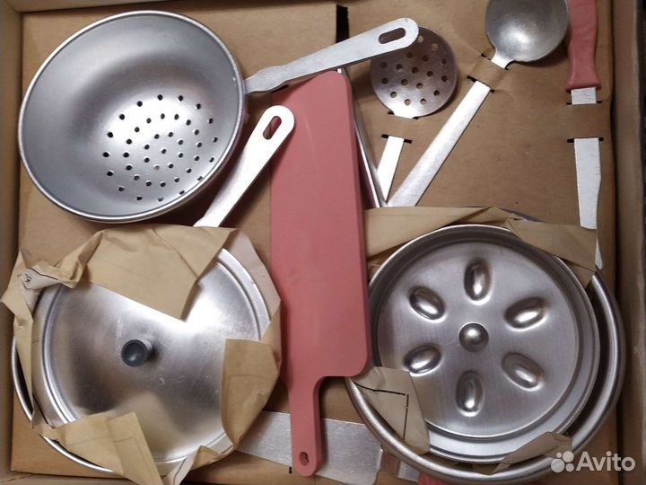 Кукольная посуда алюминиевая 1991 год (СССР)