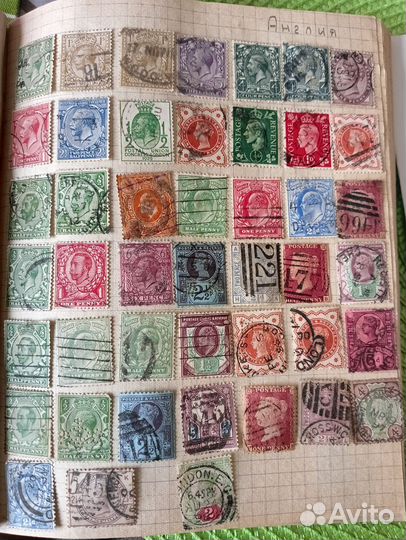 Почтовые марки европы