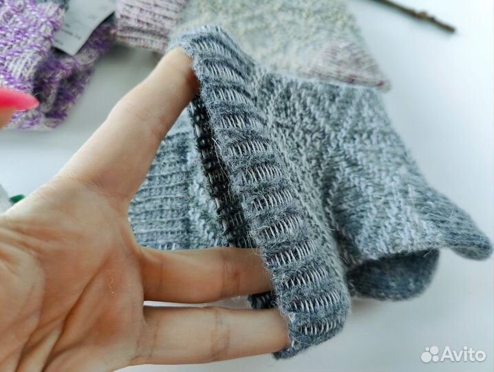 Шерстяные носки детские р 16-18 вязаные