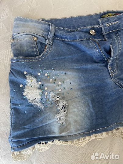 Шорты джинсовые