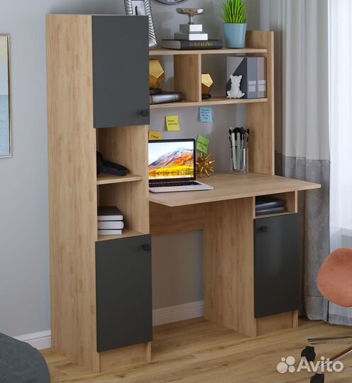 Стол пкс-6 крафт золотой / антрацит