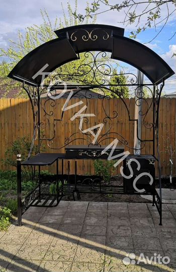 Мангал с крышей