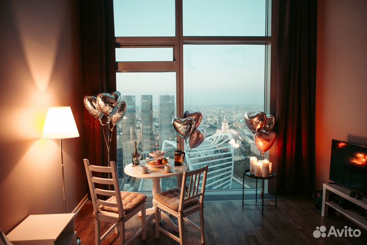 Отель в Москва-Сити. Номера на всю ночь (Романтик)