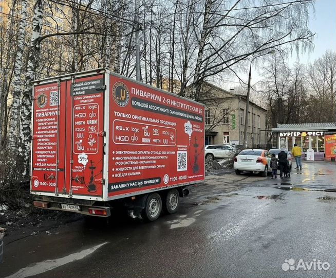 Реклама на прицепах и газелях / 3x2 метра