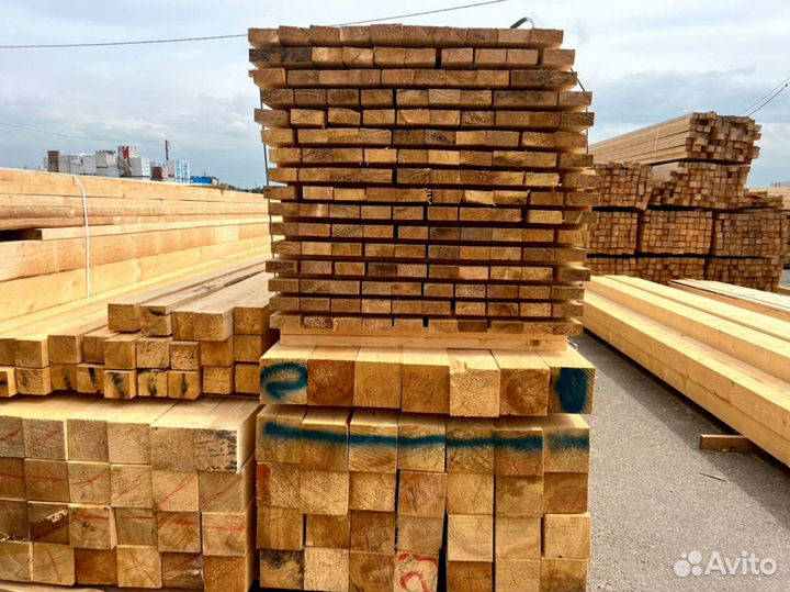 Доска обрезная 40х150х6000мм с доставкой