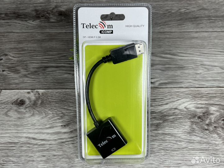 Переходник DP - hdmi 20см Новый