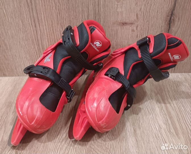 Коньки раздвижные nordway, р.30-33