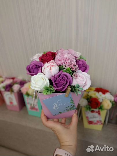 Цветы из мыла на выпускной