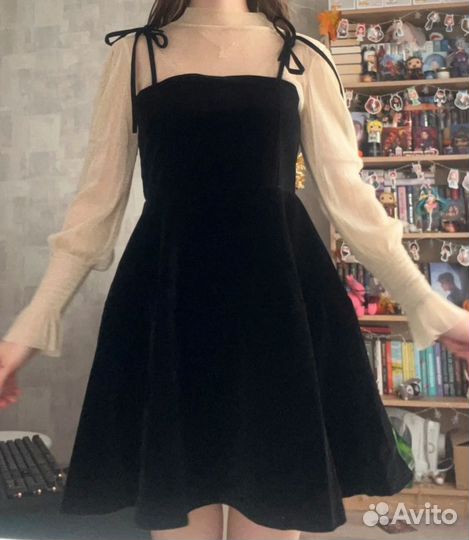 Платье с блузкой XL