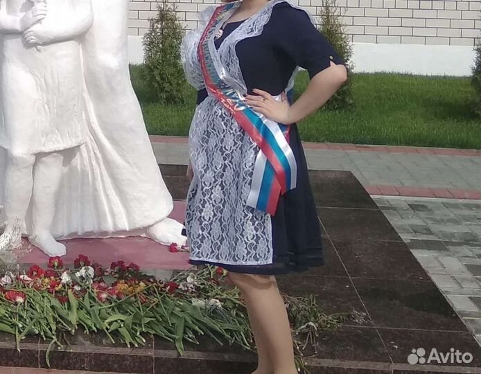 Школьная форма с фартуком на последний звонок