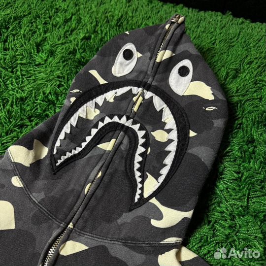 A Bathing Ape Bape Zip Hoodie Shark