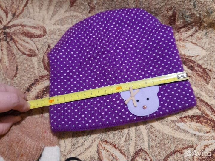 Шапка + варежки и носки в подарок