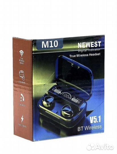 Беспроводные наушники m10 bt wireless v5.1