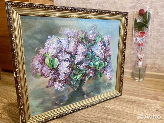 Картина Маслом на холсте «Букет Сирени»