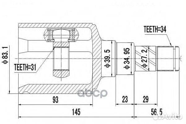 Шрус 13318012 general motors