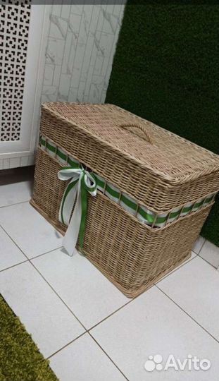 Корзина плетеная большая