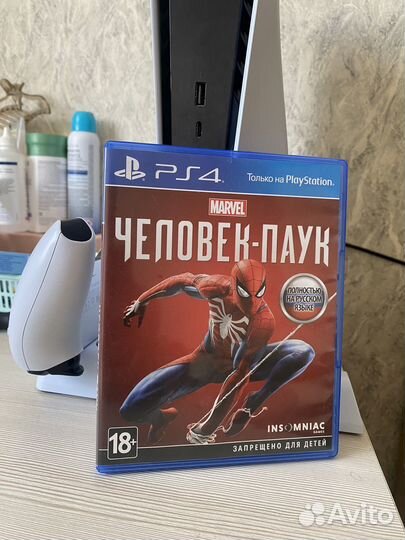 Spider man человек паук ps4 ps5 диск игра