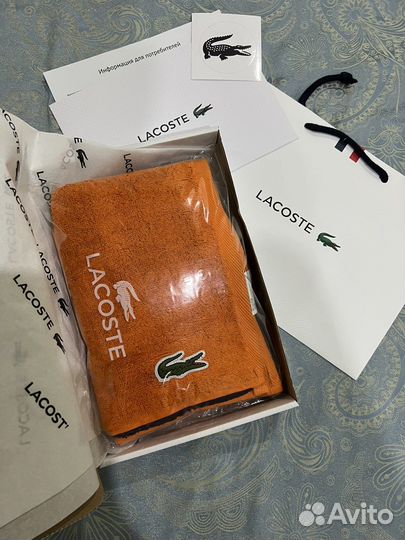 Полотенце новое lacoste