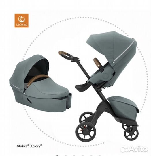 Коляска детская прогулочная с люлькой 2 в 1