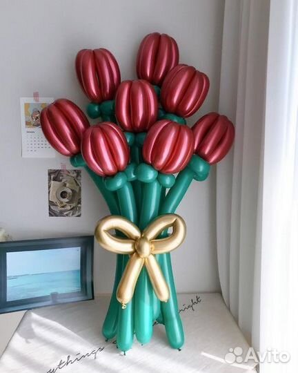 Цветы из воздушных шаров