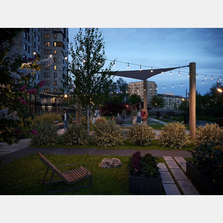 1-к. апартаменты, 41,4 м², 6/13 эт.