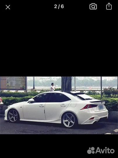 Диффузор TRD + бампер lexus IS 3-поколение