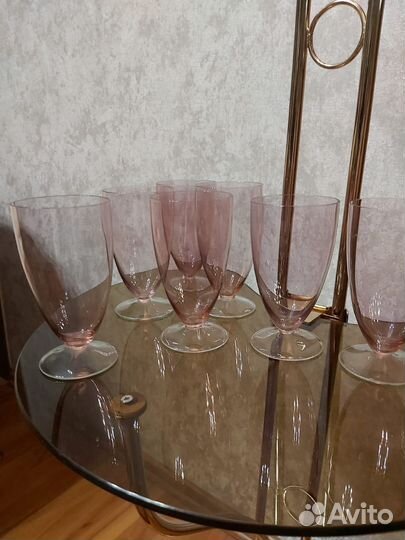 Фужеры цветное стекло СССР