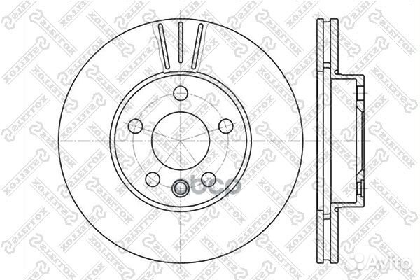 6020-2545V-SX диск тормозной передний Ford Gal