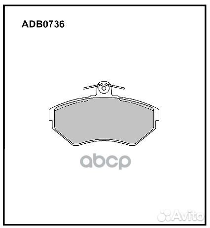 Колодки тормозные ADB0736 allied nippon