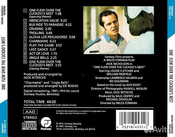 OST - One Flew Over The Cuckoo's Nest (CD)