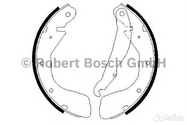 0986487263 Колодки тормозные барабанные opel: astr