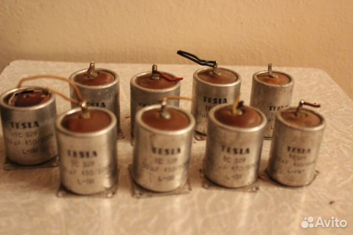 Радиолампы Тесла и СССР, радиодетали и др