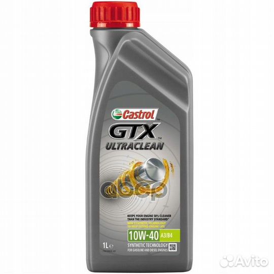 Масло моторное castrol GTX ultraclean 10W40 A3