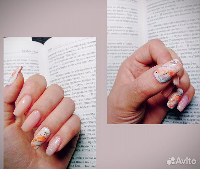 Наращивание,коррекция, гель-лак,педикюр