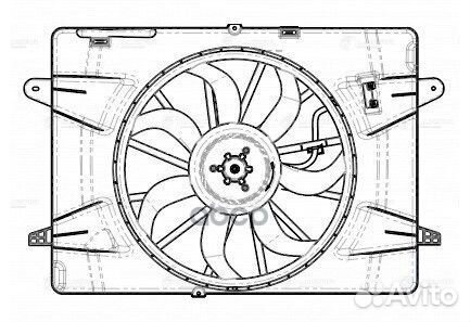 Э/вентилятор охл. (с кожухом) LFK 3009 luzar