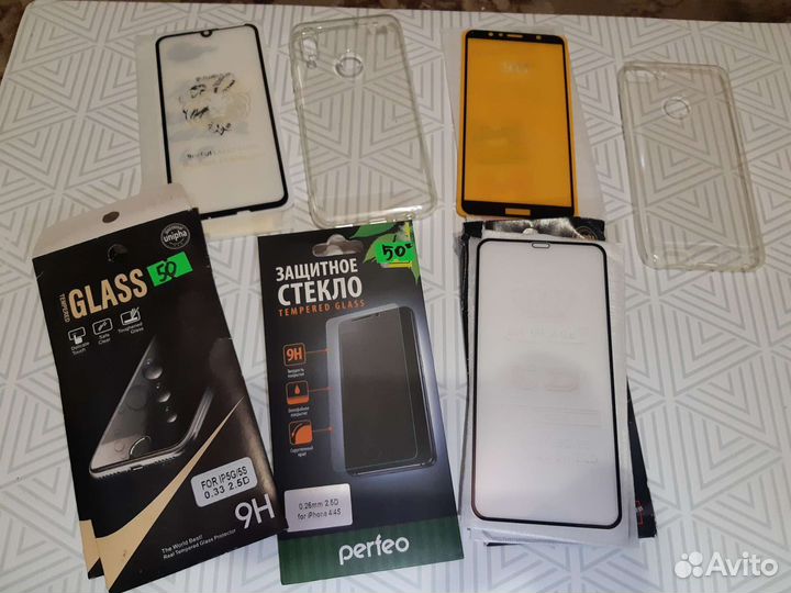 Чехлы и стекла на айфон 4s,5s хонор 7s 10lite