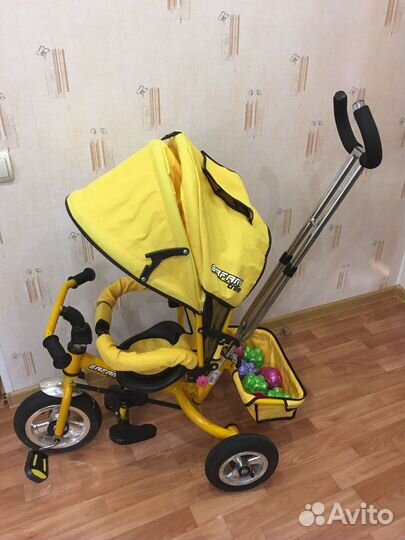 Детский велосипед safari Trike 3, желтый