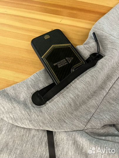 Nike tech fleece серый костюм спортивный